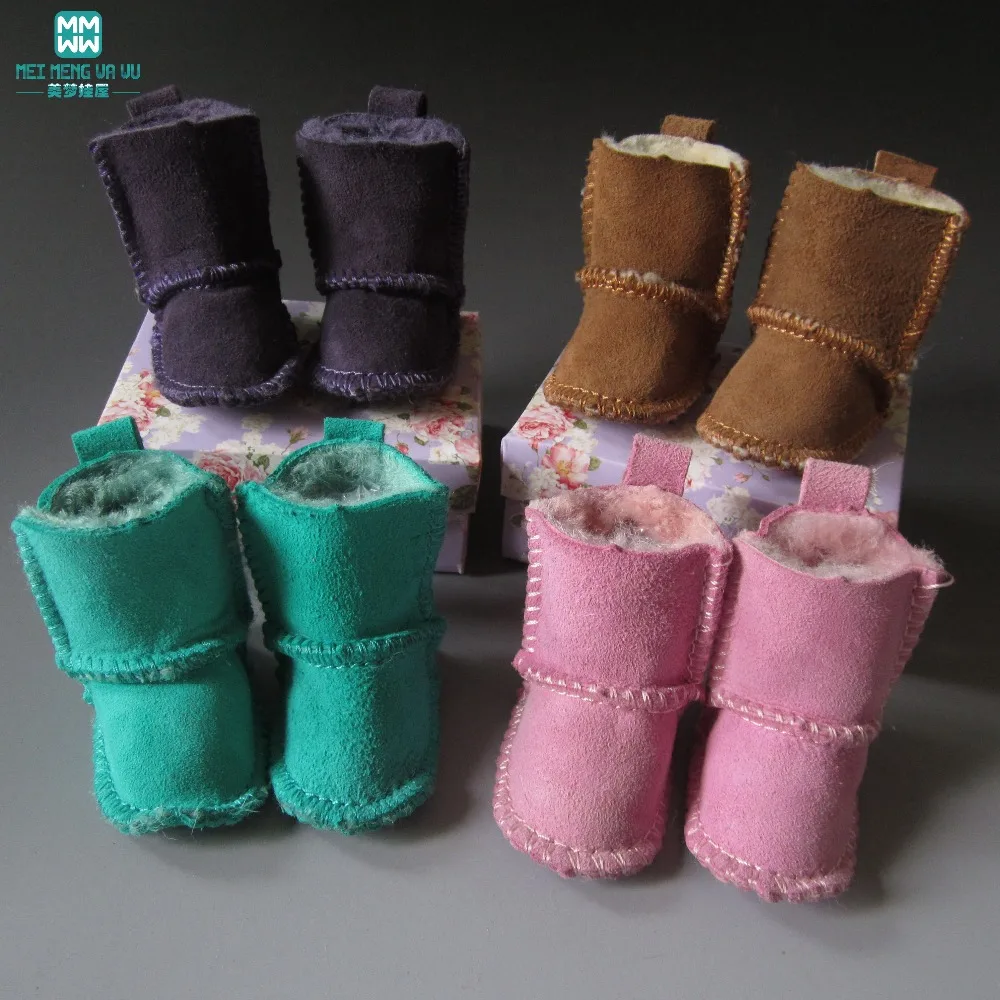1 шт. мини обувь для кукол сапоги из овчины подходят игрушек BJD 1/4 1/3 и 16 дюймов 40 см