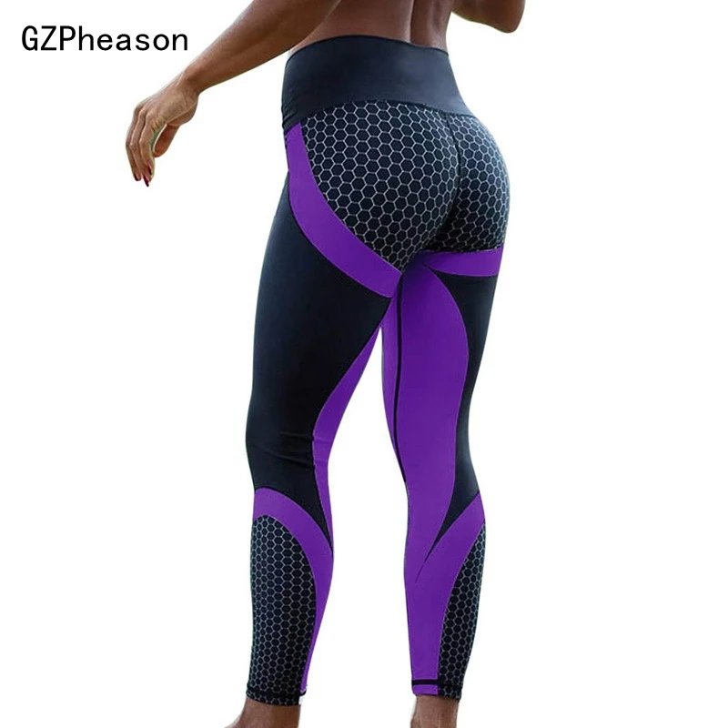 High Waist Sport Leggins Women Mesh Breathable Workout Leggings Femme Fitness leggings Women Running Pants Elastic Slim Pants