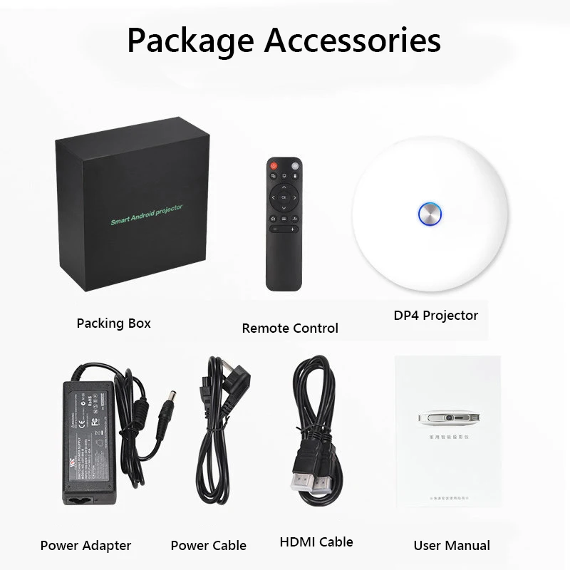 Проектор Wejoy Mini 3D 4K DLP проектор с поддержкой LED видео телефона портативный