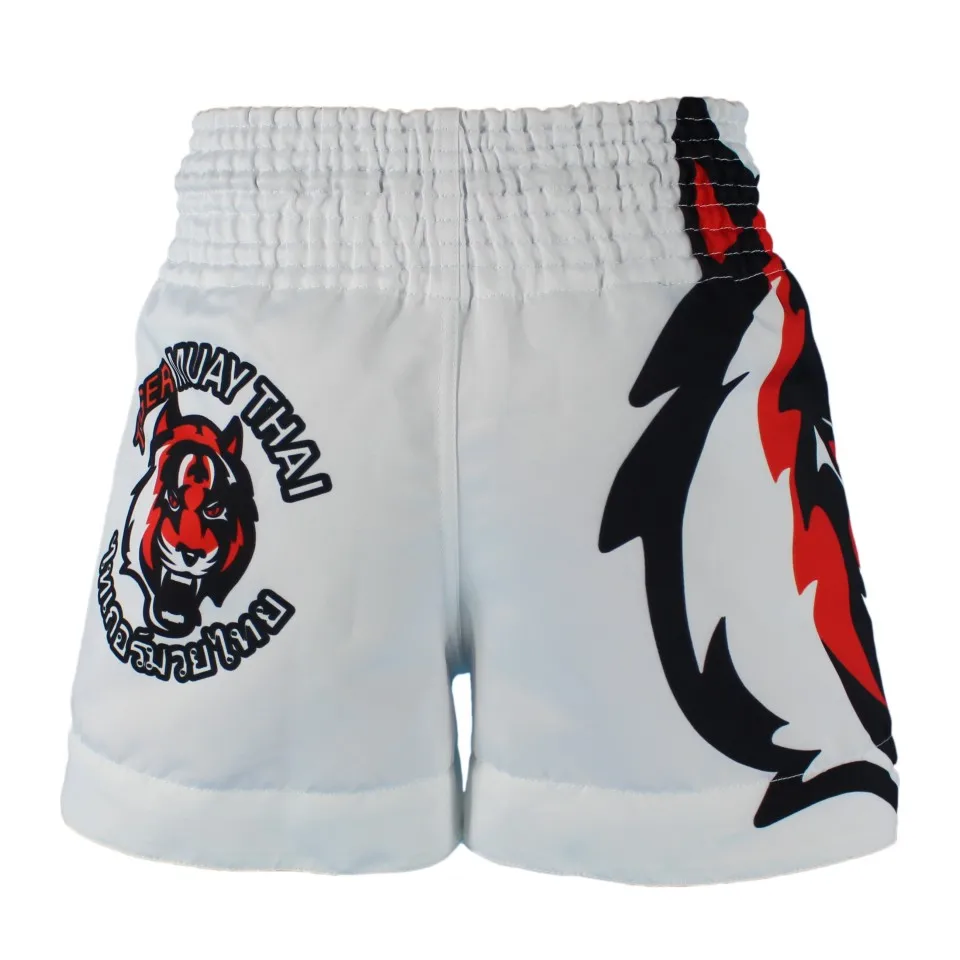 SUOTF MMA боксерские спортивные Муай тайские белые тигровые шорты соревнования