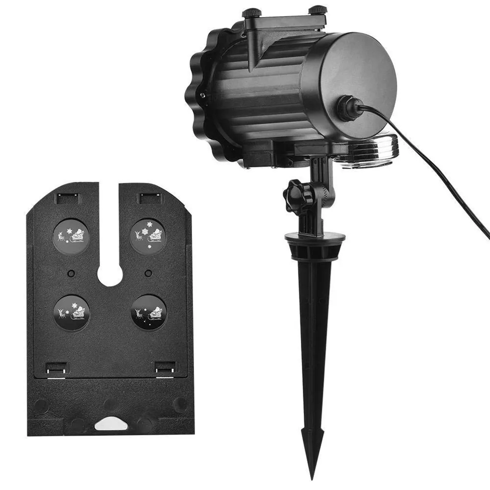 Animated LED Projector Light with 4 Different Slides Outdoor/Decking & Patio Lighting Remote Control for Garden Xmas | Лампы и
