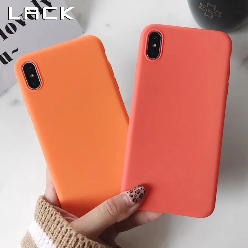 Фото Модный Ретро оранжевый чехол LACK для iphone XS Max XR X 8 7 6S 6 Plus задняя крышка роскошные