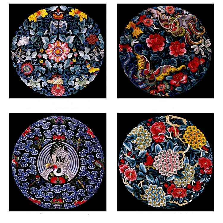 Сделай сам Незаконченный 100% шелк тутового шелкопряда вышивка в Сучжоу Печатный