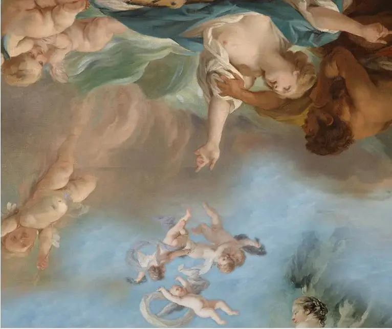 3d стереоскопические Настенные обои на потолок картина маслом с ангелом 3D для