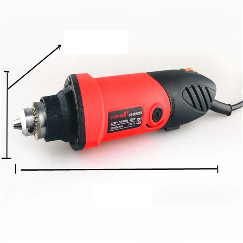 400W Jade Carving Grinding Small Electric Grinder 6 Speed 6.5 Drill Chuck Woodcarving Drop shipping | Инструменты
