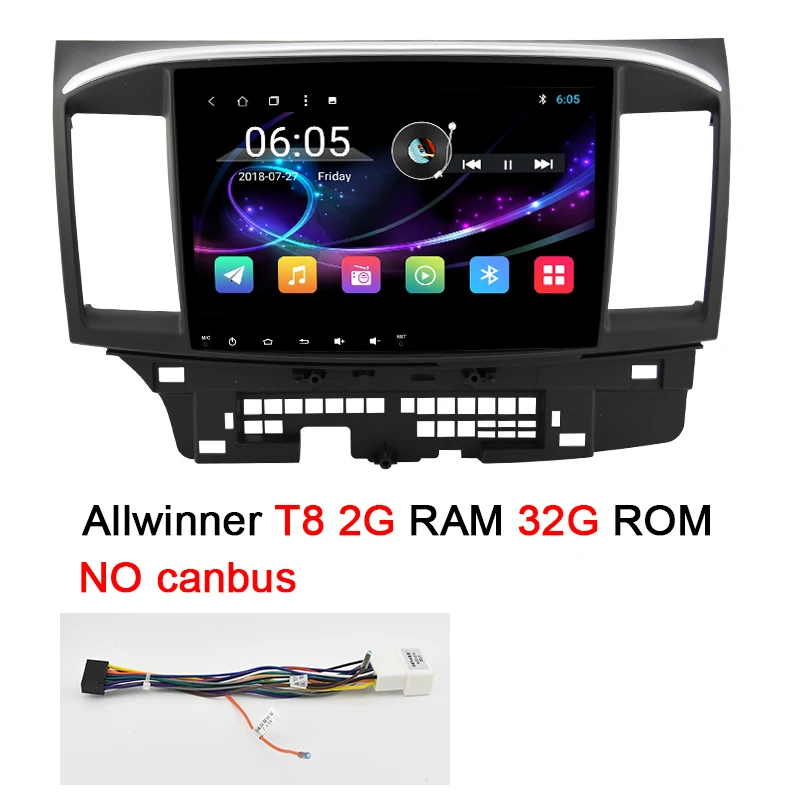 T8 NO Canbus AUTOTOP 2 Din Автомобильный мультимедийный радио Android 9,0 для Mitsubishi Lancer 2007- 10,1 дюймов Lancer DVD Автомобильный gps Видео плеер стерео - Цвет: T8 NO Canbus