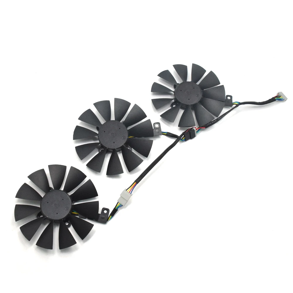 T129215SU-Lot T129215SU охлаждающий вентилятор для ASUS Strix RX480 RX 580 GTX 980Ti R9 390 390X GTX 1060 1070 1080 1070Ti 1080Ti графическая карта Вентилятор охлаждения - Цвет лезвия: T129215SU-Lot
