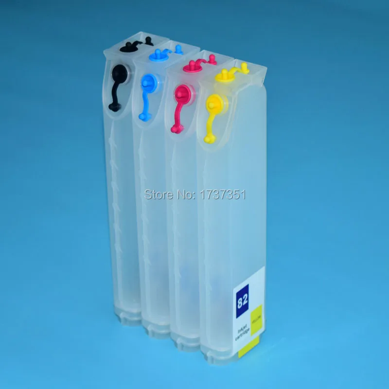 

320ml 4 Color Refill Ink Cartridge with Auto Reset Chip for HP 82 for HP Designjet 510 Printer