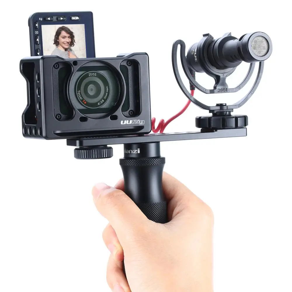 Видеорегистратор ULANZI 1/4 дюйма с ручкой из алюминия для iPhone GoPro Hero 7/6/5 Sony RX0 II