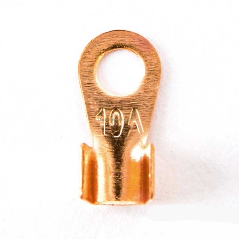 

50Pcs 10A Copper Battery Cable Connector Terminal Crimping 1.5-4mm2 Wire