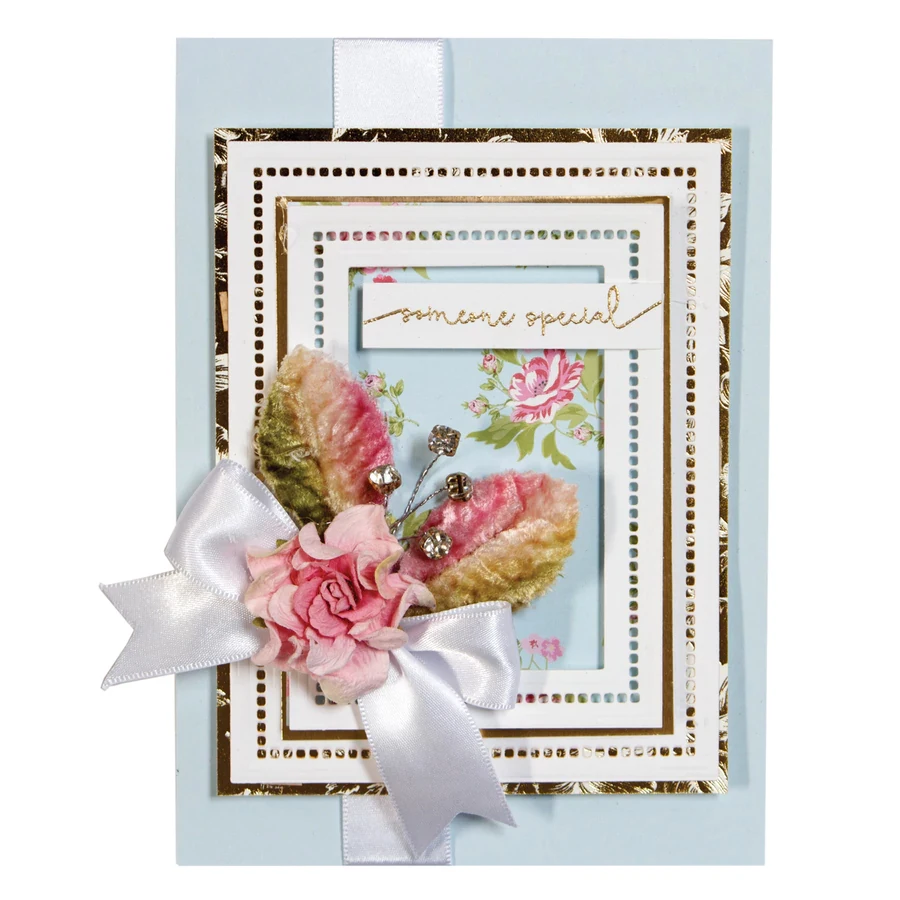 Easywish резки металла умирает с пресс-формы 8 pcsRectangular frame Записки бумаги craft нож