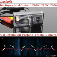 lyudmila car intelligent parking tracks camera for toyota land cruiser lc100 lc120 lc200 hd car back up reverse rear view camera