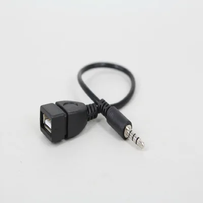 3 5 мм аудио разъем AUX для USB 2 0 Тип A Женский Адаптер конвертера OTG кабель хорошая