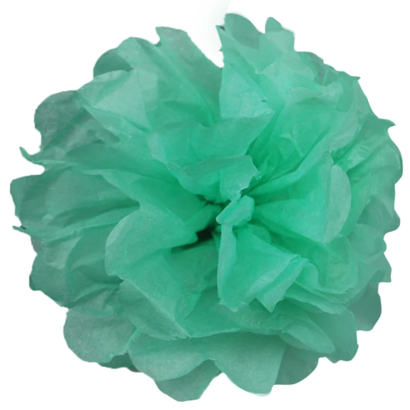 Tiffany blue FUNNYBUNNY тканевые бумажные помпоны цветочный шар для свадьбы и вечеринки и наружной отделки дня рождения, свадьбы, праздника - Цвет: Tiffany blue