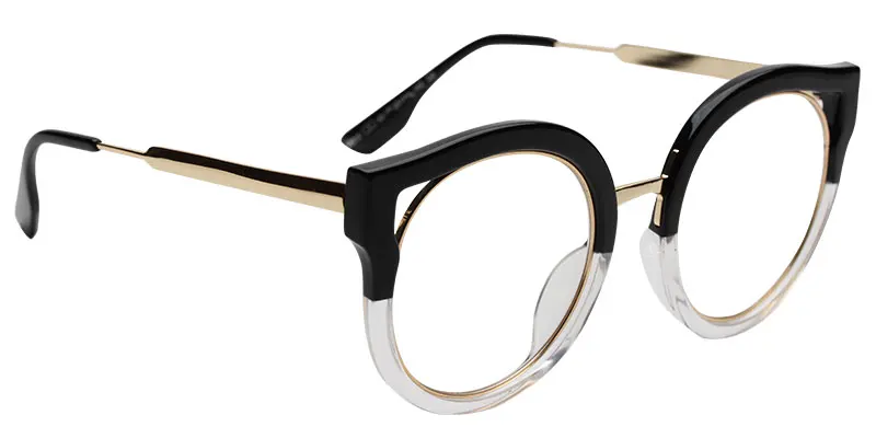 Fashion Designer Cat Eye Transparent Full Rim Clear Prescription Optical Eyewear Eyeglasses Spectacle Frames
