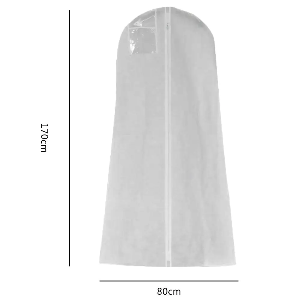 170x80x22cm Очень большая одежда, свадебное платье, длинный защитный чехол для одежды, чехол для свадебного платья, пылезащитный чехол, сумка для хранения для свадебного платья es - Цвет: 170x80x22cm