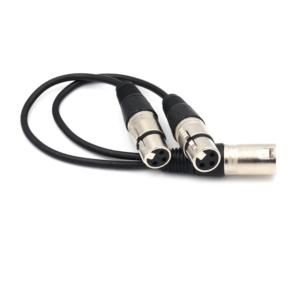 XLR 3 контактный сплиттер y адаптер папа 2 Женский DMX кабель для микрофона ND998|Кабели