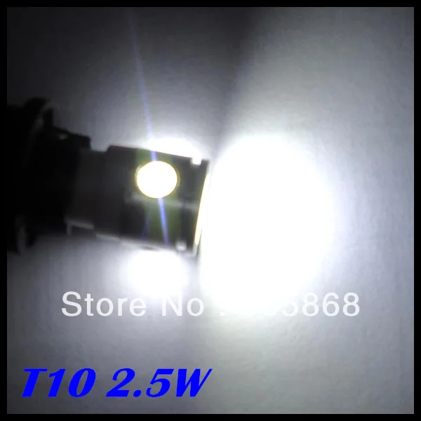 Бесплатная доставка T10 Светодиодные Автомобильные лампы высокой мощности t10 2 5 W