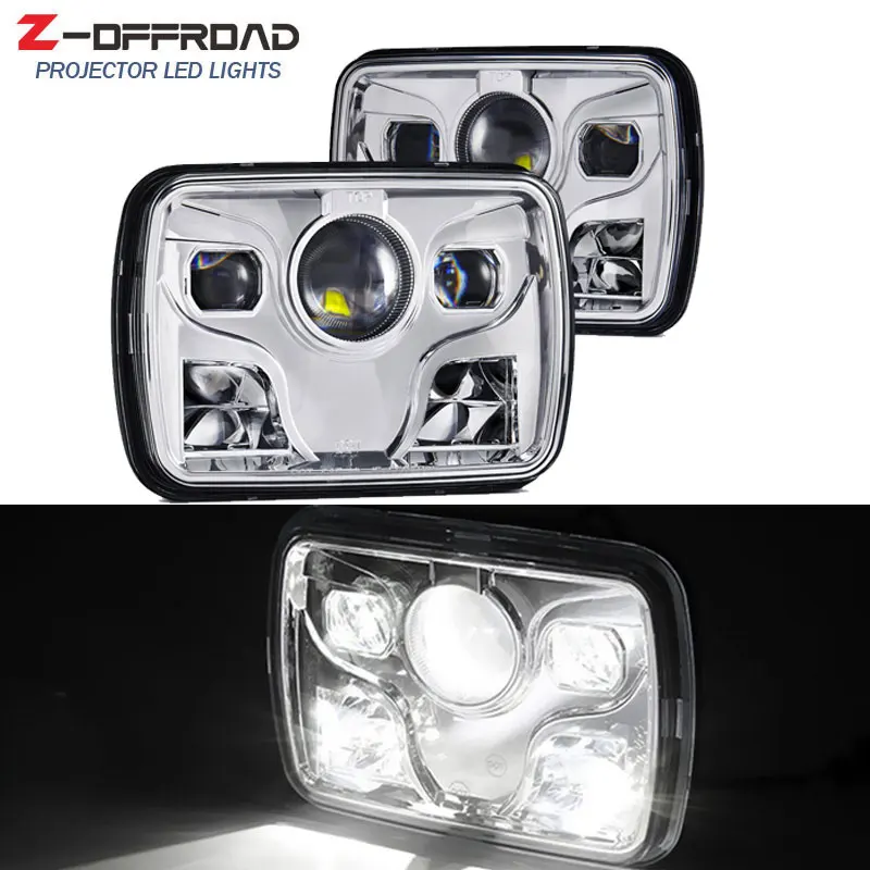 5x7 дюймов LED квадратный грузовик внедорожные фары точка 6x7 &quotсветодиодный