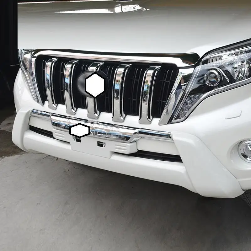 Trunk Front Bumper Grille Automobile Decorative Modified Car Styling Sticker Strip Bright Sequins 14 15 16 17 FOR Toyota Prado | Автомобили