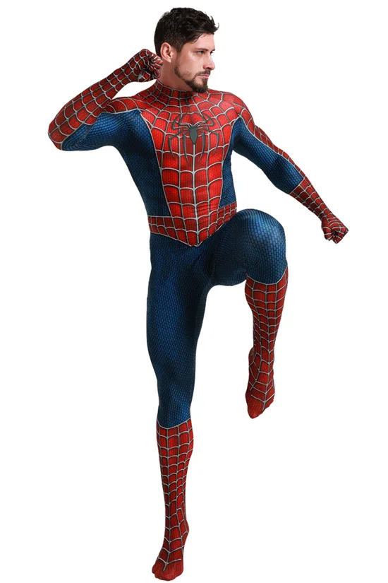 Детский карнавальный костюм Raimi Spiderman, спандекс, Zentai, костюм Человека-паука, костюм для Хэллоуина вечеринки, спандекс, комбинезон, Лидер продаж