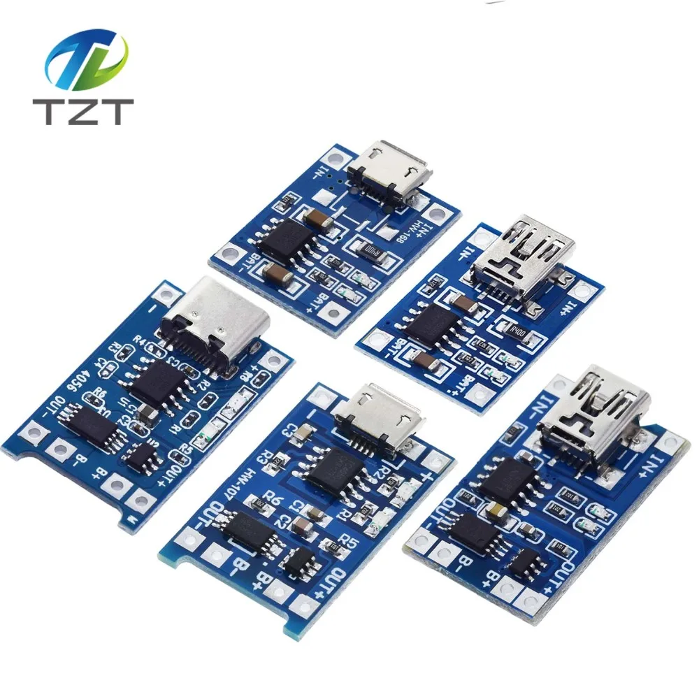 Micro USB 5V 1A 18650 TP4056 модуль зарядного устройства литиевой батареи зарядная плата с защитой двойные функции 1A li-ion