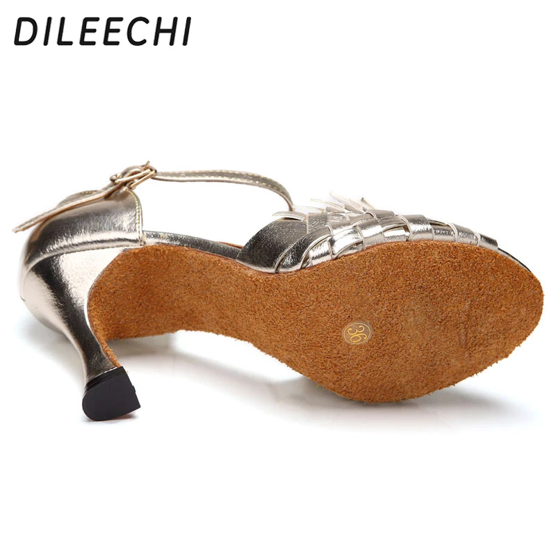 Туфли DILEECHI для латиноамериканских танцев легкие туфли из искусственной кожи