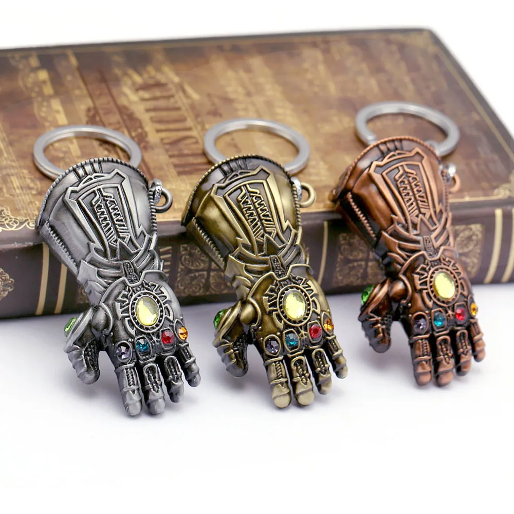 Новое кино подарки ювелирные изделия Thanos перчатка бесконечности Gauntlet брелок