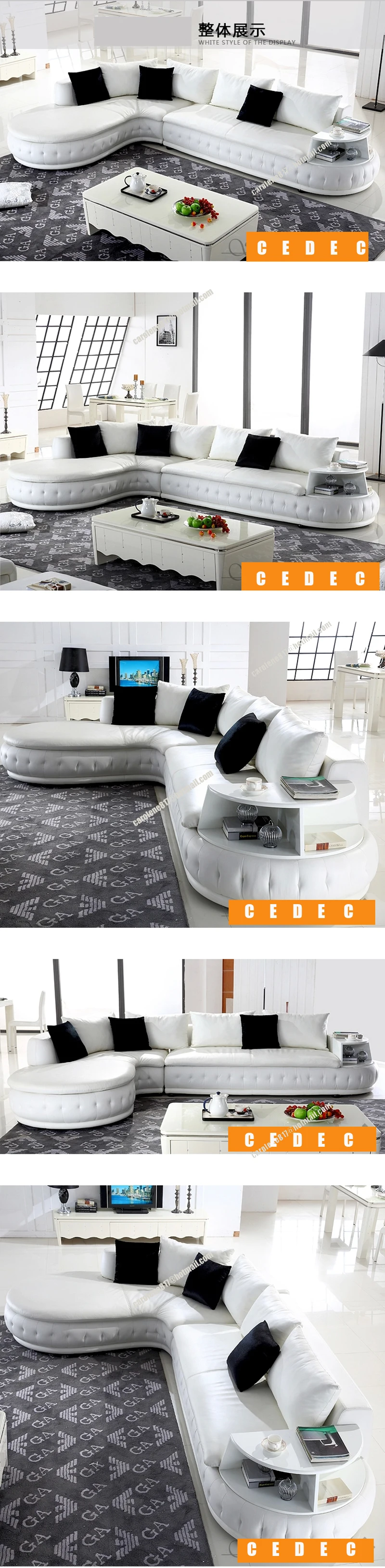 Lounge+ 2 seat+ otoma/lot) белая натуральная кожа маленькая мебель для гостиной диван# CE-226