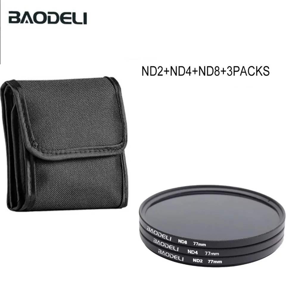 SET 8 BAODELI Nd Fld Uv Macro Star Polarisatie набор фильтров для объектива семейный 49 52 55 58 62 67 72 77 82 мм для Nikon Canon sony аксессуары - Цвет: SET 8