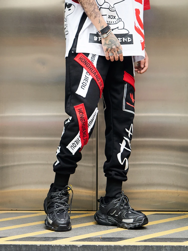 Men's Cargo Harem Pants 2018 Hip Hop Casual Male Tatical Joggers Trousers Fashion Streetwear | Мужская одежда