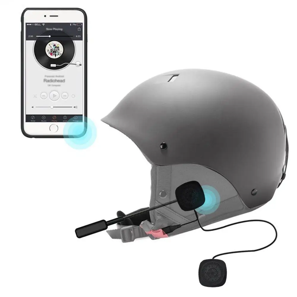4 2 + EDR Беспроводной Bluetooth гарнитура мотоциклетный шлем наушники с микрофоном MP3