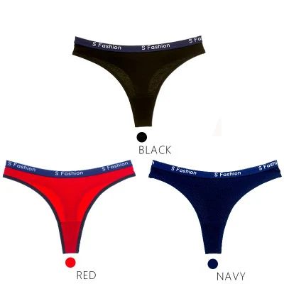black red navy BZEL,, сексуальные женские стринги, стринги, бесшовные трусики, женское нижнее белье, сексуальные танга, хлопок, женское нижнее белье с низкой посадкой, трусики, нижнее белье - Цвет: black red navy