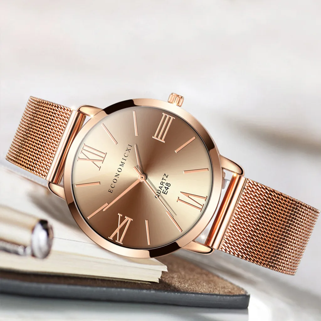 Reloj Mujer Fashion Women Watches Top Luxury Brand rose gold Female Clocks Mesh Steel Classic Lady Watch Dress Business Clock A5 | Наручные