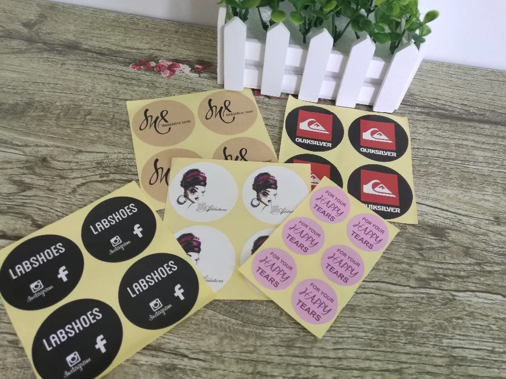 1000 шт. прозрачные наклейки на свадьбу с принтом | Дом и сад