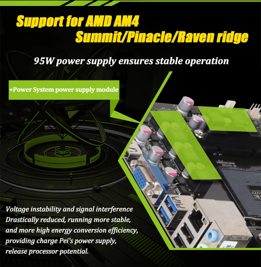 MAXSUN am4 Challenger a320m-vh R2.0 AMD Материнская плата mATX двухканальная DDR4 1000M LAN SATA3.0 USB3.1 VGA HDMI 5 фазный mainb