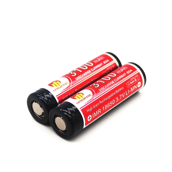 Электронная сигарета Mainifire 18650 батарея 3100mah 20a 3 7 v литий-ионный полимерный