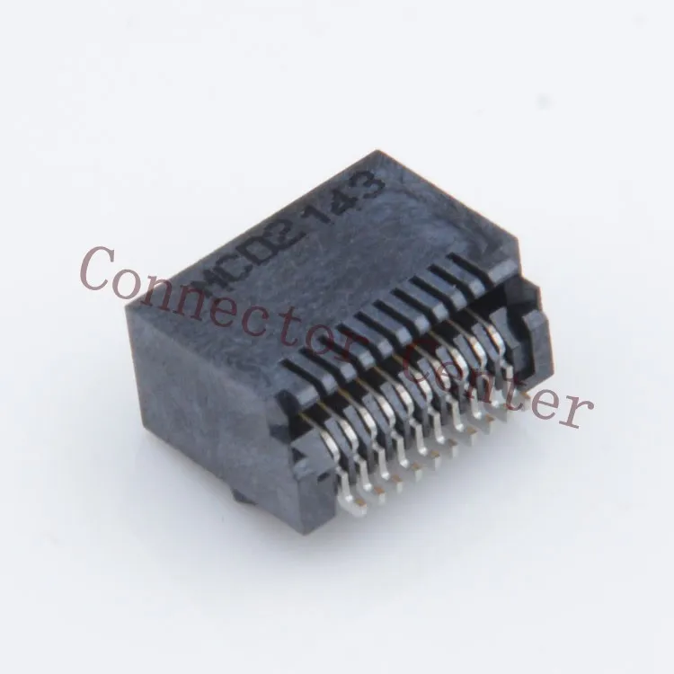 Разъем SFP 20PIN 0 8 мм Original Molex 0744410001 74441 0001|Соединители| |