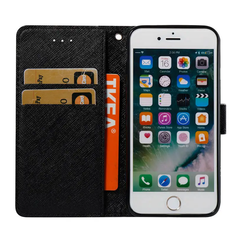 Для Coque iphone 8 Plus роскошные кожаные 3D bling чехол откидная крышка для Apple IPhone 5S 5 SE 6 S 7 P