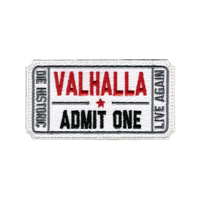 Valhalla Ворон символ Одина Unicursal Valknut Valhalla тактические Викинги боевой патч Blackbird Sun эмблема военный значок аппликация патч - Цвет: Valhalla