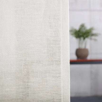 Ivory white color Новые японские льняные тканевые занавески, жалюзи для гостиной/спальни/Чайки - Цвет: Ivory white color