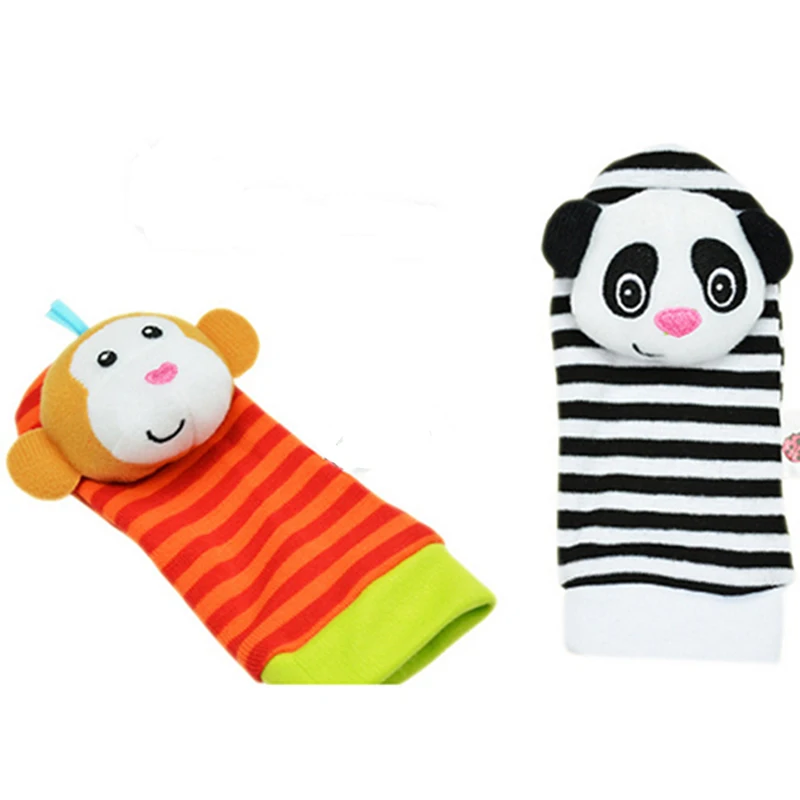 1 предмет мягкие детские погремушки животные из мультфильма плюшевые носки для