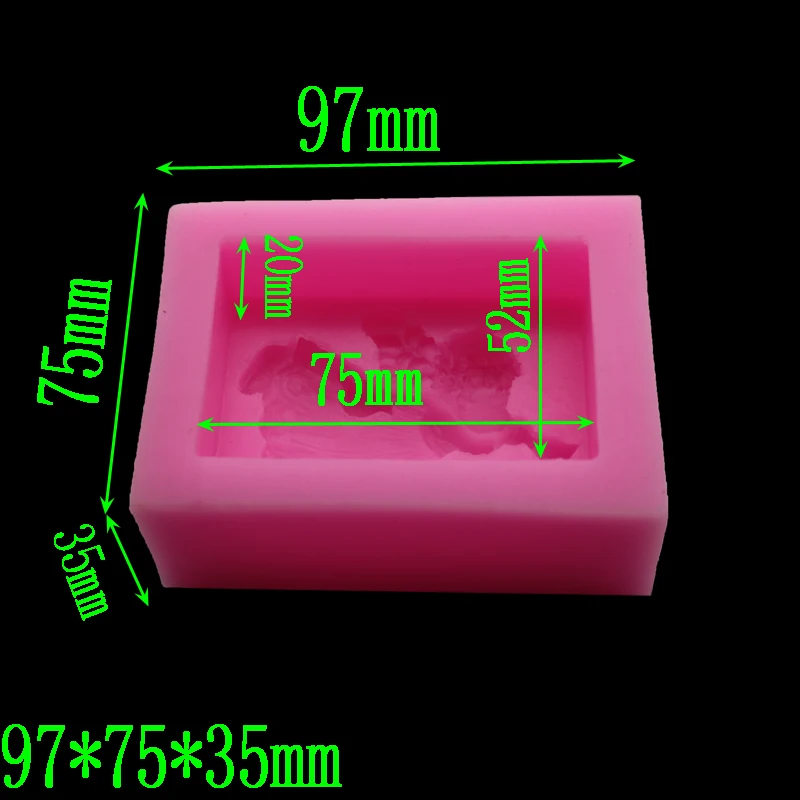 3d маленькие ангельские трубы Пищевая силиконовая форма для украшения торта