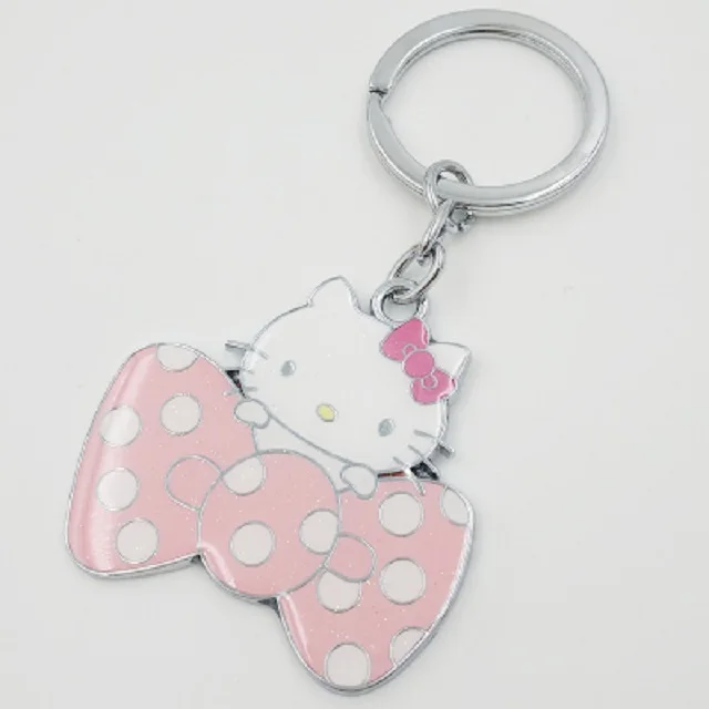 KITTY белый брелок Hello KITTY милый брелок для ключей для женщин Hello KITTY брелок для ключей с кошкой брелок для ключей