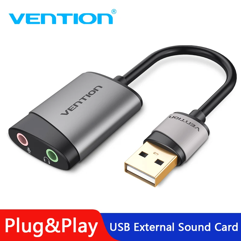 Vention USB звуковая карта Внешний 3 5 мм usb адаптер для микрофона динамик аудио