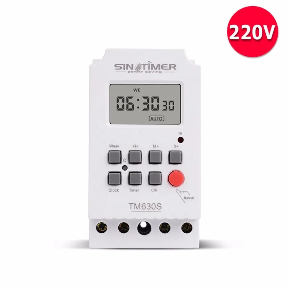 SINOTIMER TM630S 2 7 дней Еженедельный ЖК цифровой программируемый таймер с интервалом 1