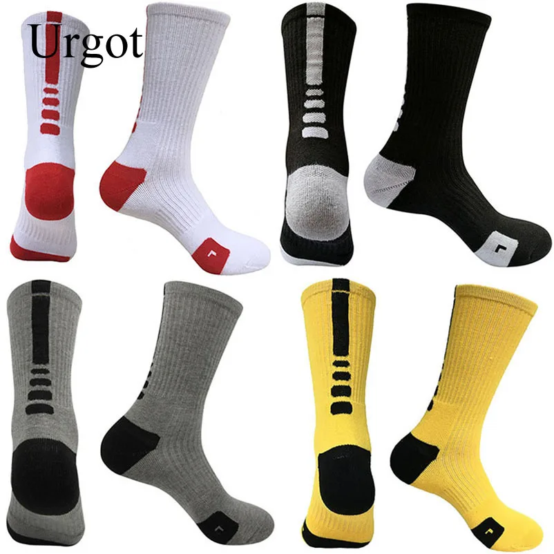 

Urgot 3 Pairs Elite Socks Men Long CoolMax Socks Male Compression Socks Men High Quality Plus Cotton Towel Riding Passion Style
