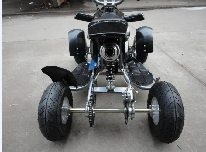49CC двухтактным двигателем маленький четырехколесный ATV бензин go kart для взрослых и детей, скутер вездеход четырехколесное светодиодное в байкерском стиле