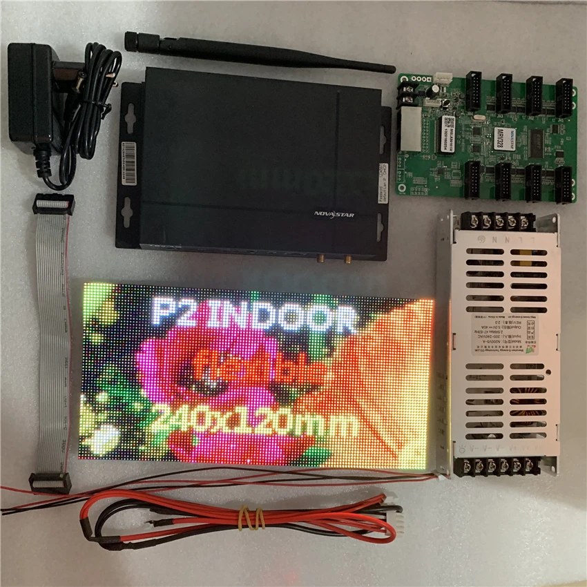 P2 Гибкая панель с Wi-Fi контроллер питания подключи и играй diy Образец светодиодный экран дисплея
