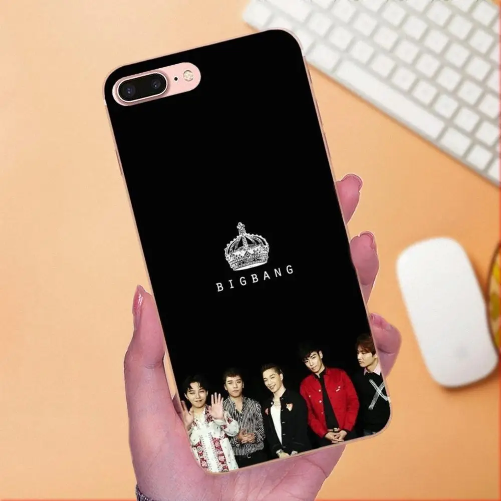 Милый чехол для телефона с логотипом Kpop Bigbang Vip Samsung Galaxy Note 5 8 9 S3 S4 S5 S6 S7 S8 S9 S10 mini Edge